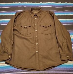 Men's Black Button-Up Jacket